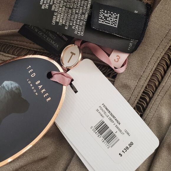 Ted Baker London Plunge One Piece Swimsuit - NEW - Picture 15 of 15